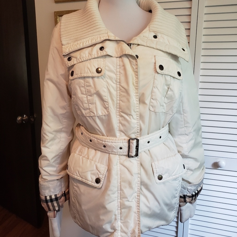 Burberry womens coat size medium Authentic